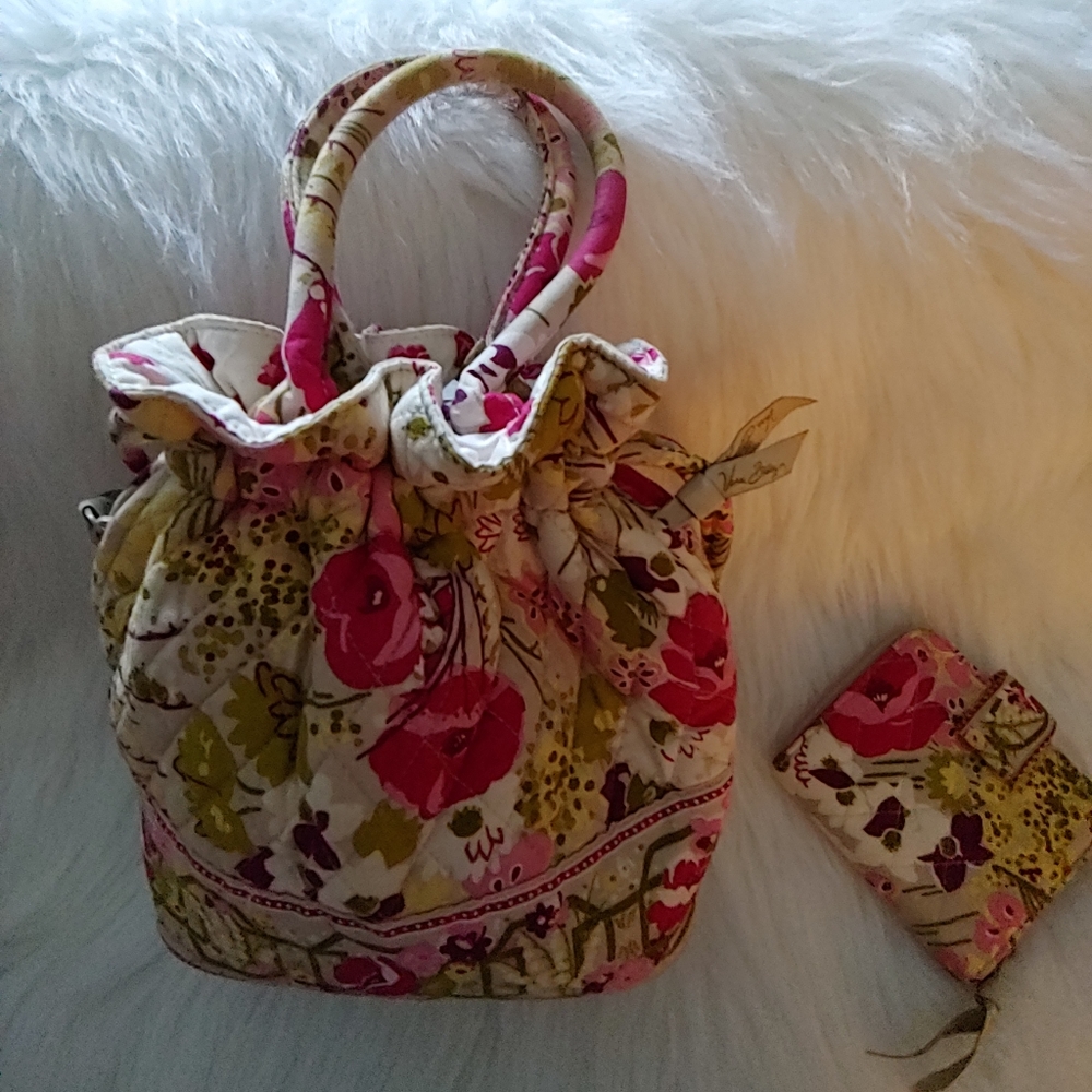 Vera Bradley "Make Me Blush" Bag & Wallet